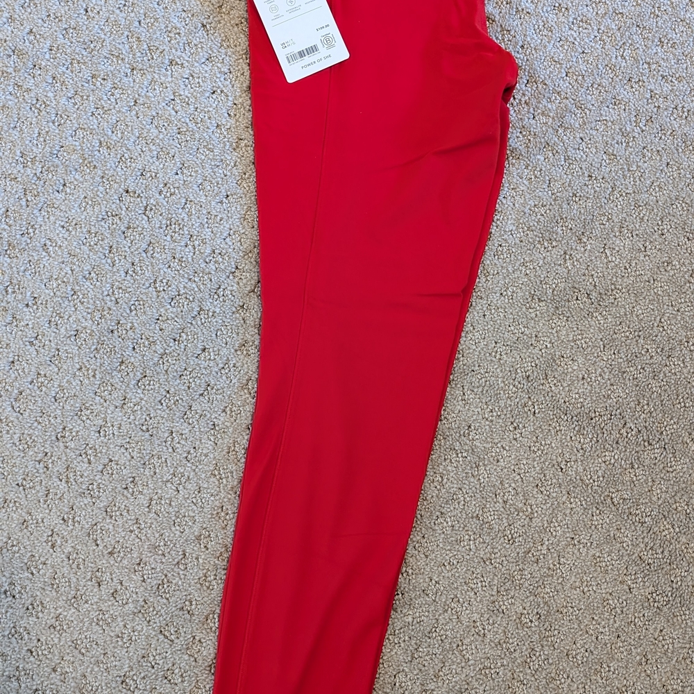 Athleta Vibrant Red Leggings